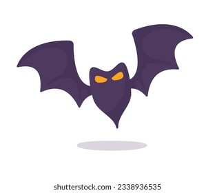 caricatura de murciélago vampiro murciélago fantasma con miedo Sangre en Halloween