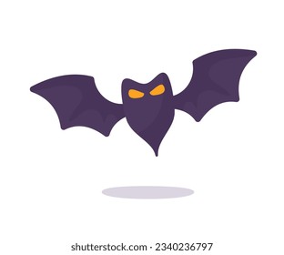 caricatura de murciélago vampiro murciélago fantasma con miedo Sangre en Halloween