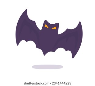 vampire bat cartoon scary ghost bat Blood on Halloween