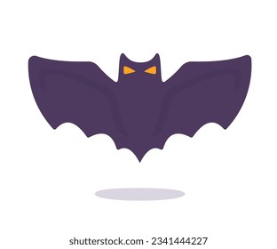 caricatura de murciélago vampiro murciélago fantasma con miedo Sangre en Halloween