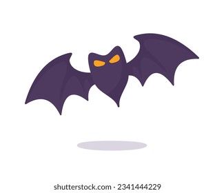 caricatura de murciélago vampiro murciélago fantasma con miedo Sangre en Halloween