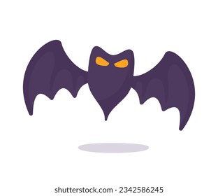 vampire bat cartoon scary ghost bat Blood on Halloween