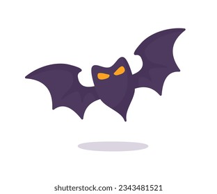 vampire bat cartoon scary ghost bat Blood on Halloween