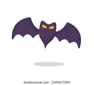 vampire bat cartoon scary ghost bat Blood on Halloween