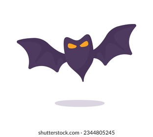 caricatura de murciélago vampiro murciélago fantasma con miedo Sangre en Halloween
