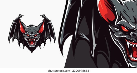 Logo de la muralla de vampiros: Potente gráfico vectorial para equipos deportivos y deportivos electrónicos