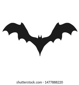 Isolated Flying Bat Silhouettes Double Exposure Stock Vector (Royalty ...