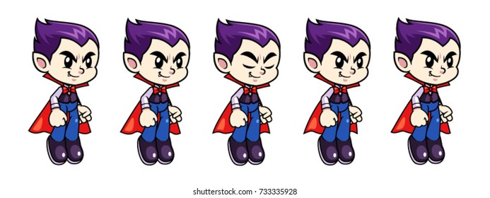 Vampire Boy Game Sprites Fly Idle.
For side scrolling action adventure endless runner 2D mobile game.
