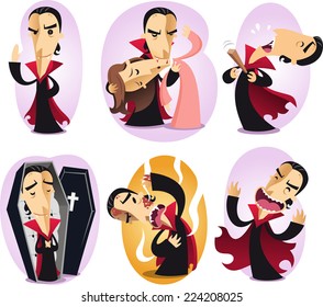 Vampire Cartoon Set