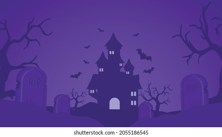 VAMPIRE CASTLE IN THE MIDDLE OF GRAVEYARD