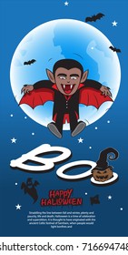 Vampire  count dracula vector Halloween