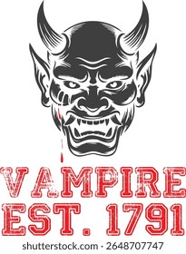 Vampire Devil Illustration for Poster or Social Media