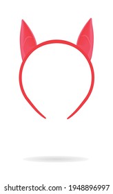 Vampire ears mask. vector illustration