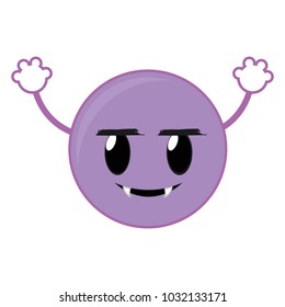 vampire emoji face expression with arms