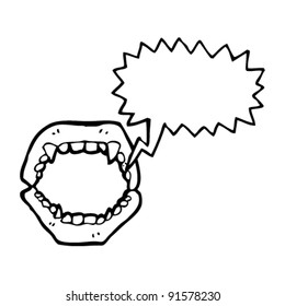 dibujos animados de dientes falsos