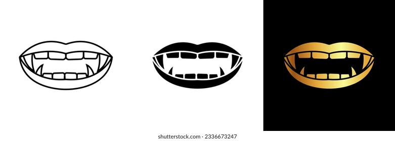 The Vampire Fangs Icon features a pair of sharp and menacing fangs, commonly associated with vampires and their bloodthirsty nature. 