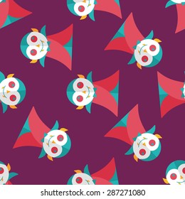Vampire flat icon, eps10 seamless pattern background