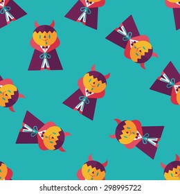 Vampire flat icon, eps10 seamless pattern background