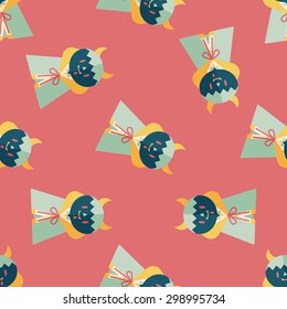 Vampire flat icon, eps10 seamless pattern background