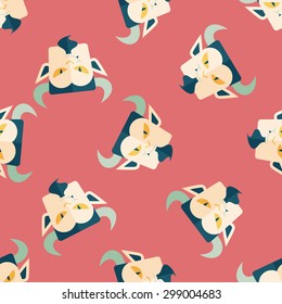Vampire flat icon, eps10 seamless pattern background