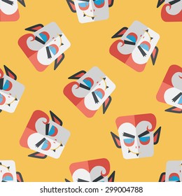 Vampire flat icon, eps10 seamless pattern background