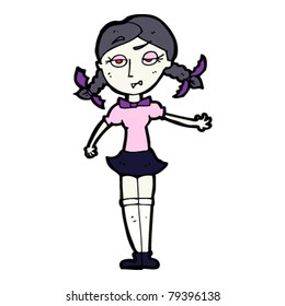 vampire girl cartoon