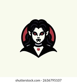 Vampire girl logo for sale.