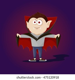 Vampire Halloween masquerade child