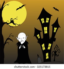 Vampire and haunted house