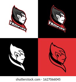 vampire head logo sport design