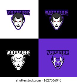 vampire head logo sport design