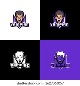 vampire head logo sport design