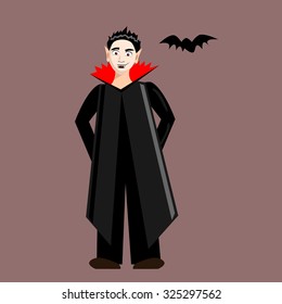 A vampire with his bat