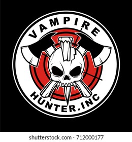 Vampire Hunter Sticker Design