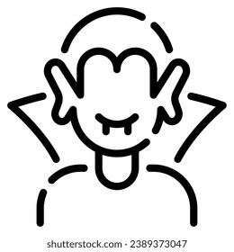 Vampire icon illustration for UIUX, infographic, etc