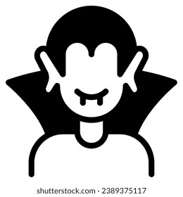 Vampire icon illustration for UIUX, infographic, etc