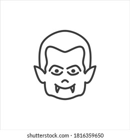 Vampire icon on white background