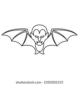 Vampire icon vector on trendy style for design and print