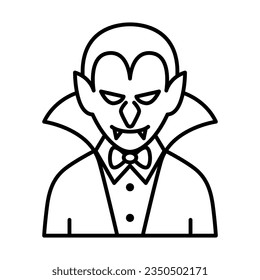Vampire icon vector on trendy style for design and print