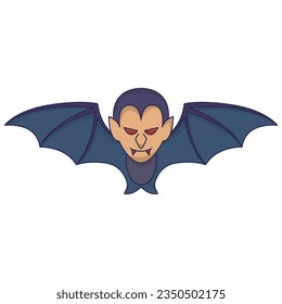 Vampiro vectorial de icono en estilo de moda para diseño e impresión