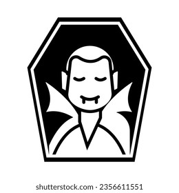 vampire icon,hallowen,isolate on white background.