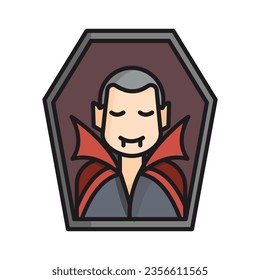 vampire icon,hallowen,isolate on white background.