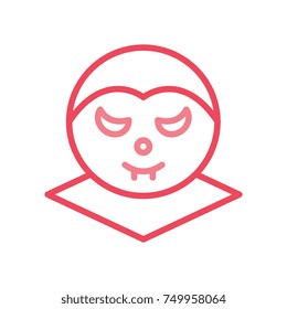   vampire line color icon