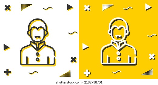 vampire line icon. Simple outline style.vampire linear sign. Vector illustration isolated on white background. Editable stroke EPS 10