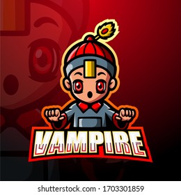Vampire mascot esport logo design