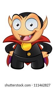 Vampire Mascot - Hands On Hips