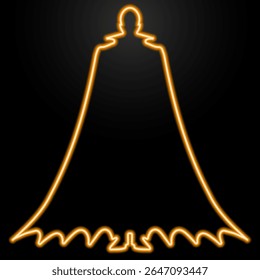 sinal de néon vampiro, design de banner brilhante moderno, tendência de design moderno colorido no fundo preto. Ilustração vetorial.