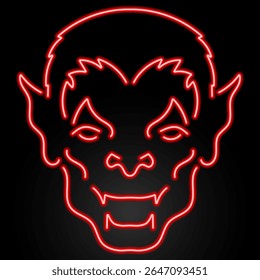 sinal de néon vampiro, design de banner brilhante moderno, tendência de design moderno colorido no fundo preto. Ilustração vetorial.