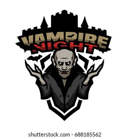 Vampire night emblem.