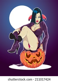 Vampire Pinup Girl